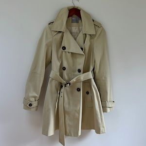 ASOS tan knee length trench coat
